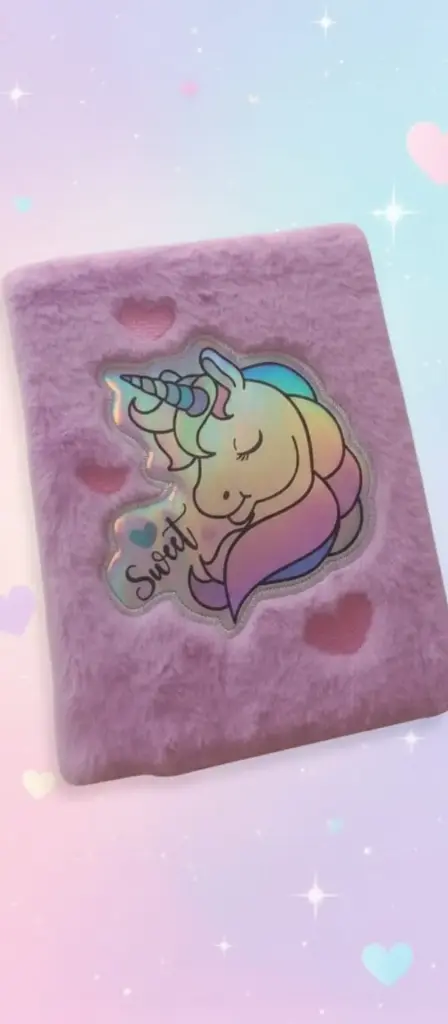 Magical Dreams Plush Unicorn Diary